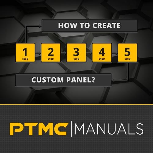 How to create a PTMC custom panel in a 5 steps?