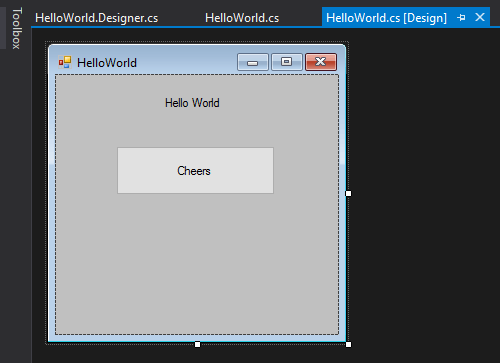 Create a user interface for "Hello world" plug-in in PTMC trading platform
