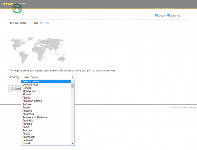 IQFeed_create_demo_account_ Select your country and proceed