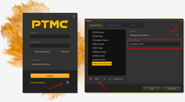 PTMC settings