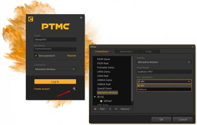 calculation of profit and loss in real time